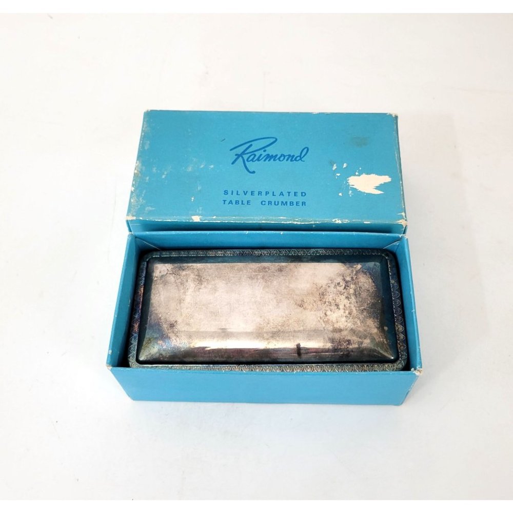 Raimond Silverplated Table Cumber Brush in Original Box